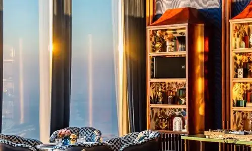 Interior of the At.mosphere Dubai.