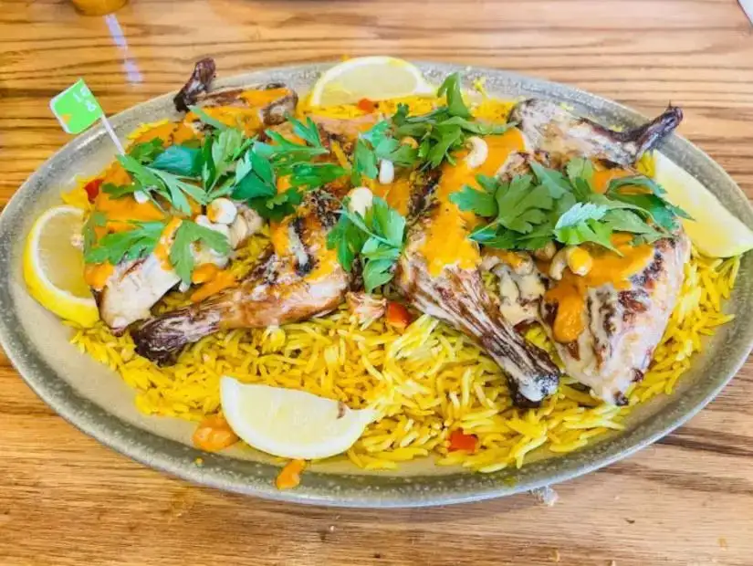 plate of biryani 