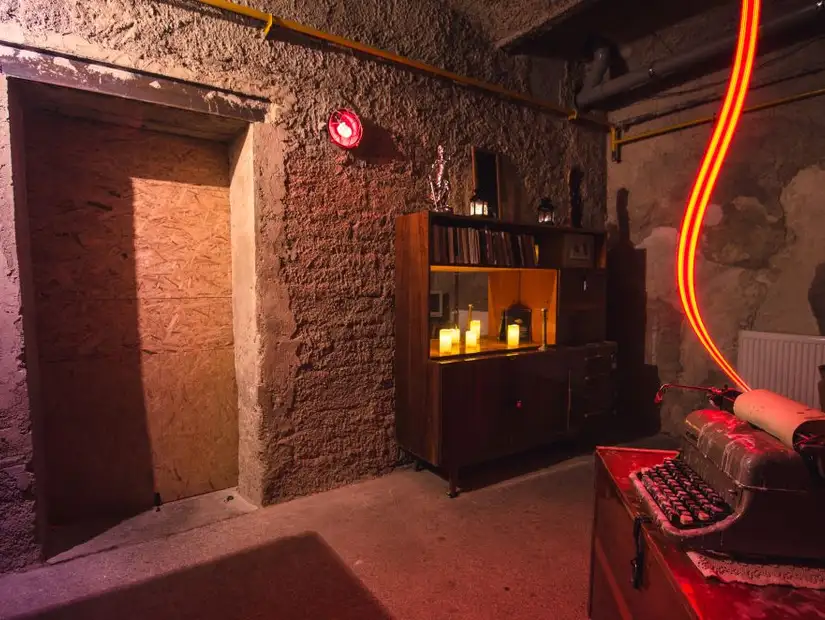 A cozy medieval-style room set for an immersive escape adventure.
