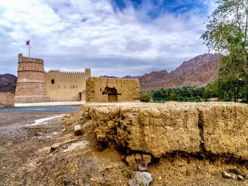 Aerial shot of the Al Bithnah Fort