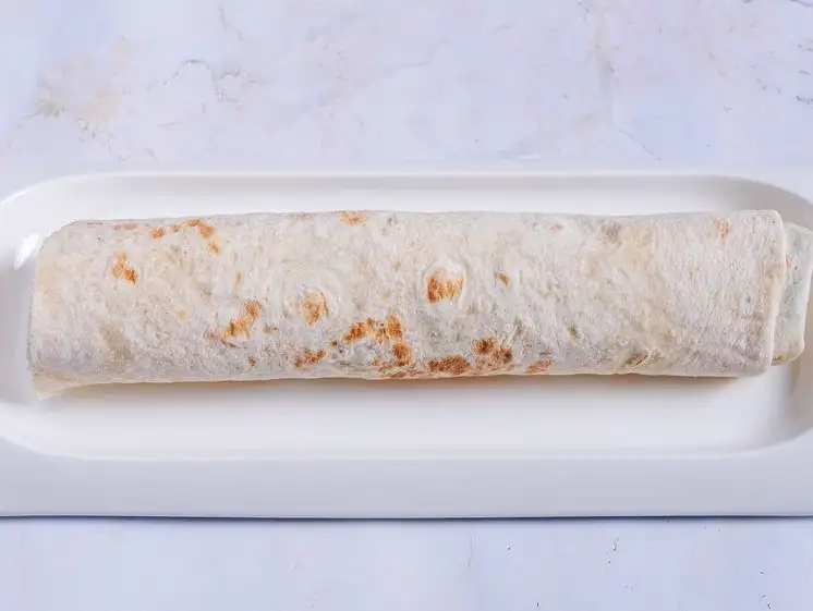 A simple and classic shawarma wrap.