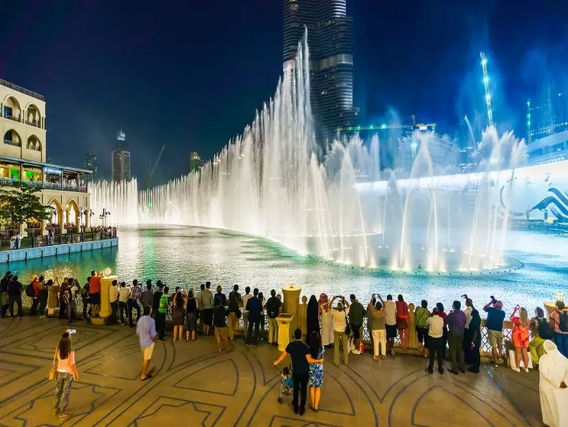 View of Dubai Fountain Show