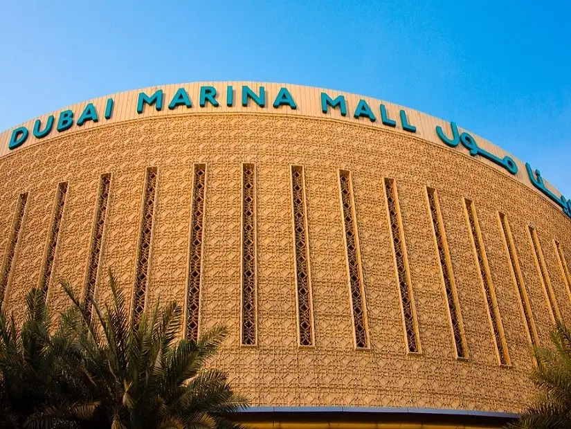 View of Dubai Marina Mall