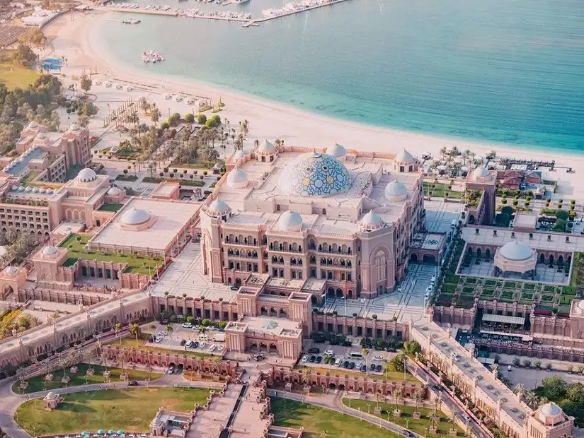 Aerial shot of Emirates Palace