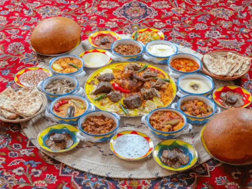 delicious authentic arabic breakfast