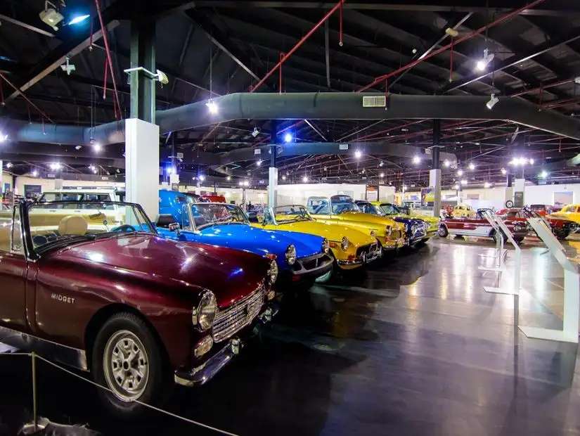 Classic cars displayed in Sharjah Classic Car Museum