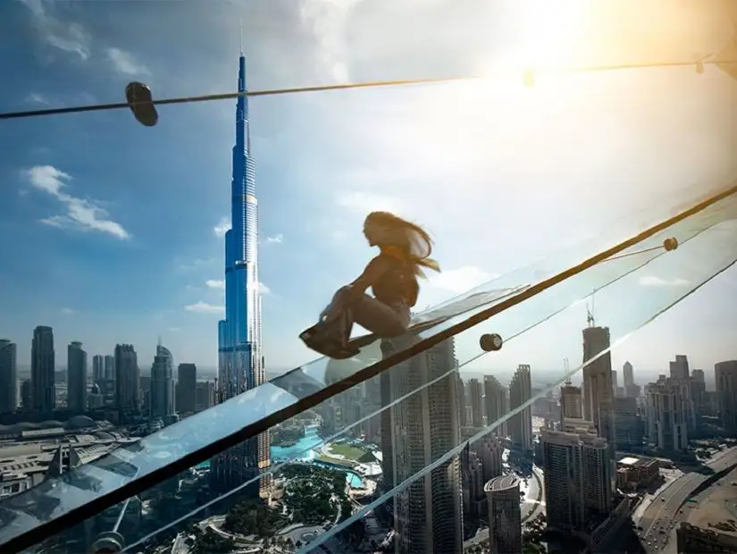 Sky Glass Slide in Dubai