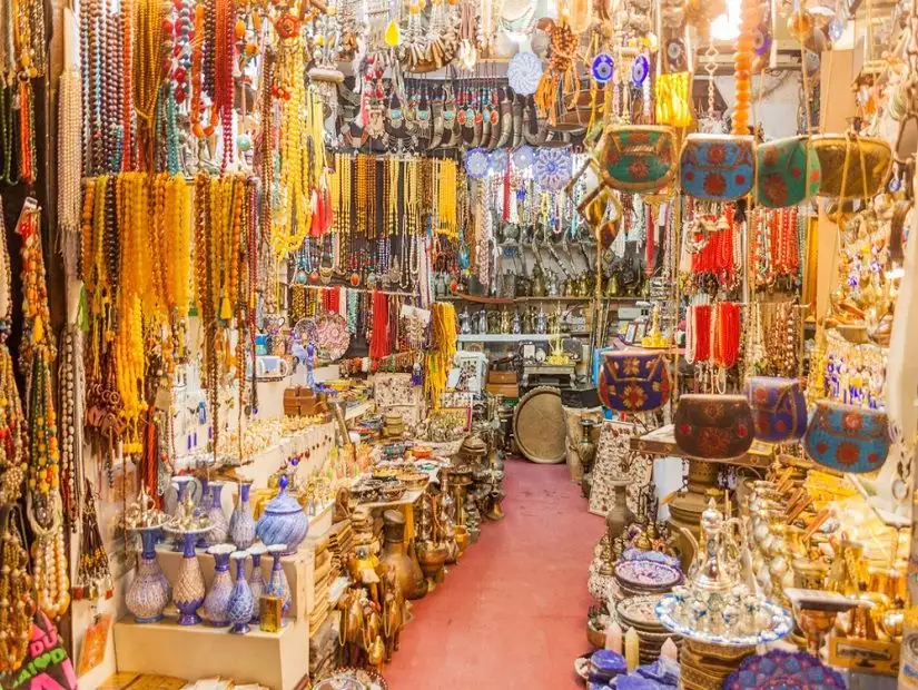  Interior of a shop in Souq Al Arsah in Sharjah.