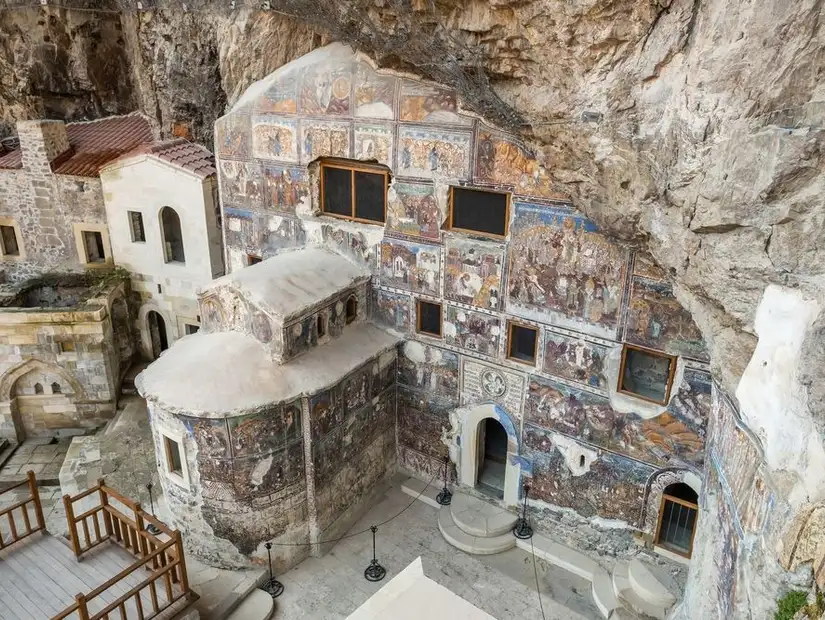 Interior frescoes of Sumela Monastery