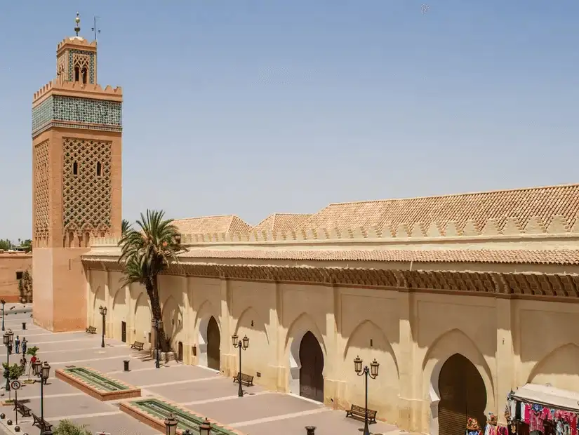 A glimpse of Al Qasbah, a traditional Marrakesh neighborhood with historic architecture.