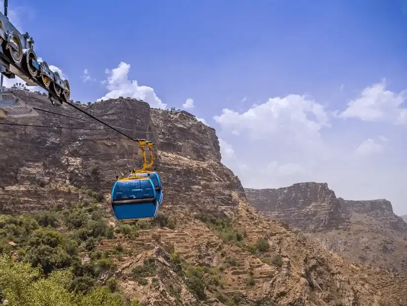 Breathtaking views from Al Soudah cable car.