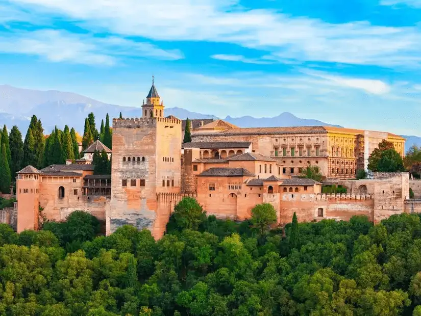 A stunning Moorish fortress and palace complex overlooking Granada.