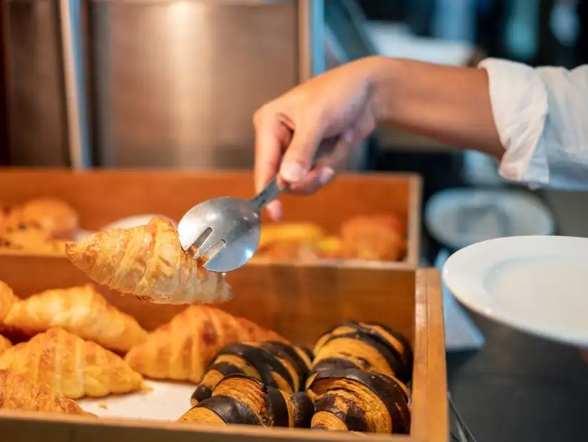 Fresh croissants ready to be savored.