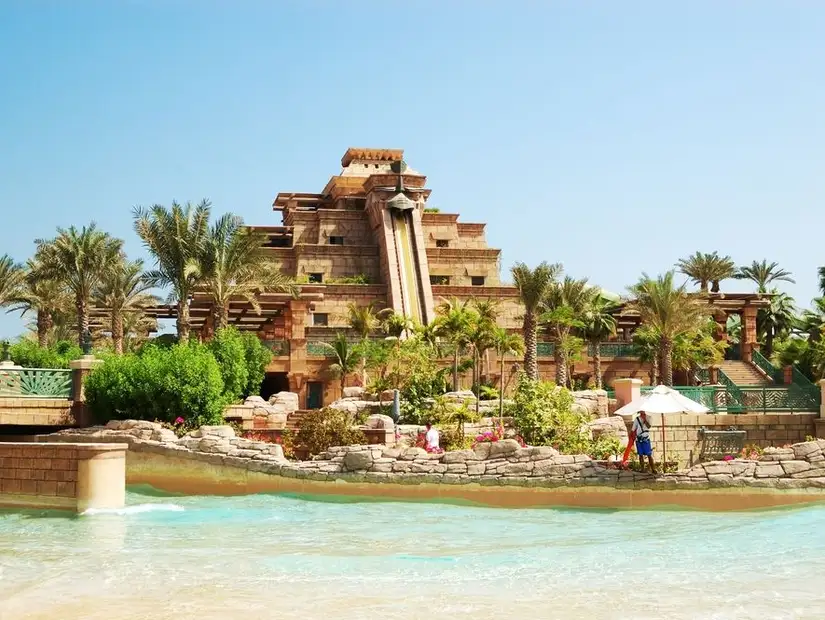 Aquaventure's lush landscapes and exciting slides.