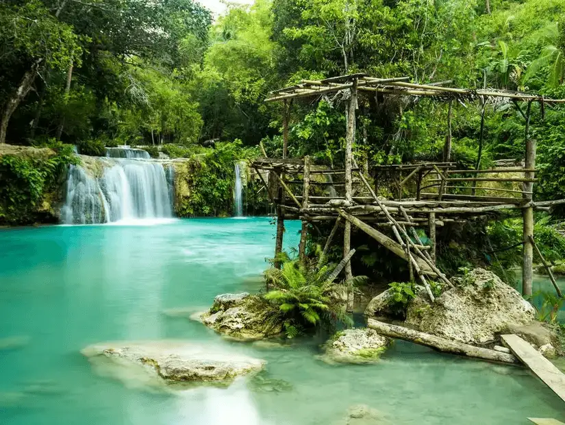 Serene Cambugahay Falls in Siquijor.