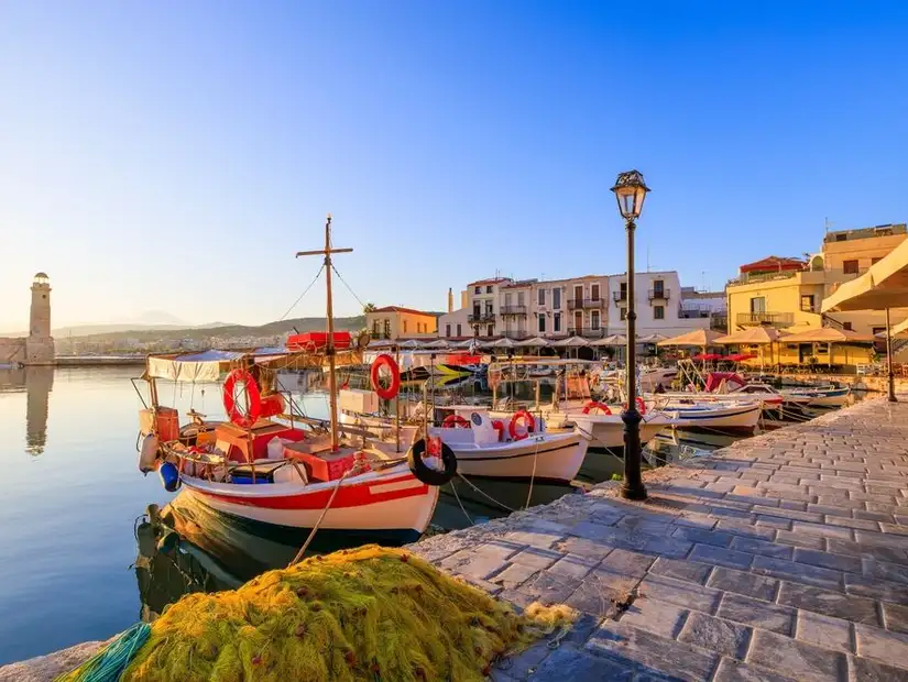 Picturesque Venetian harbor and rich history combine for a unique Greek experience.