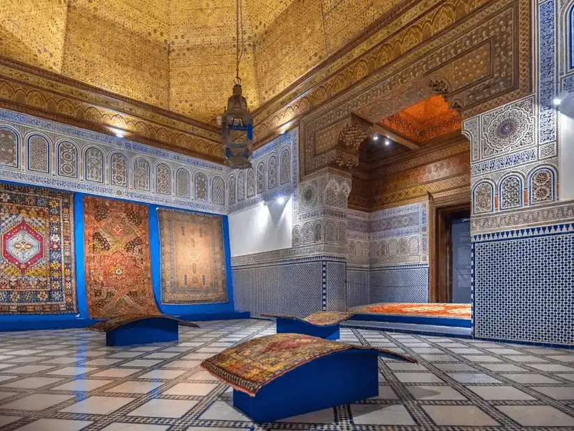 Inside Dar Si Said Museum, known for its collection of Moroccan arts and crafts.