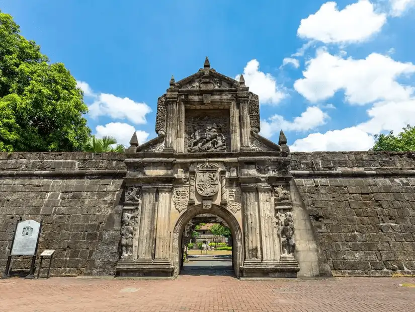 Fort Santiago’s historic entrance in Manila.