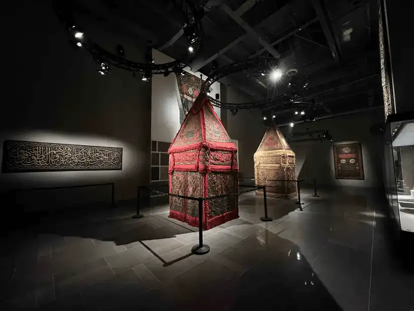 Intricately decorated displays at the House of Islamic Arts.