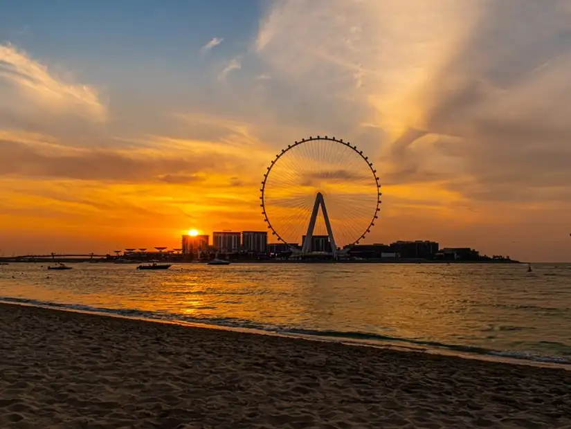 Sunset at Jumeirah Beach.