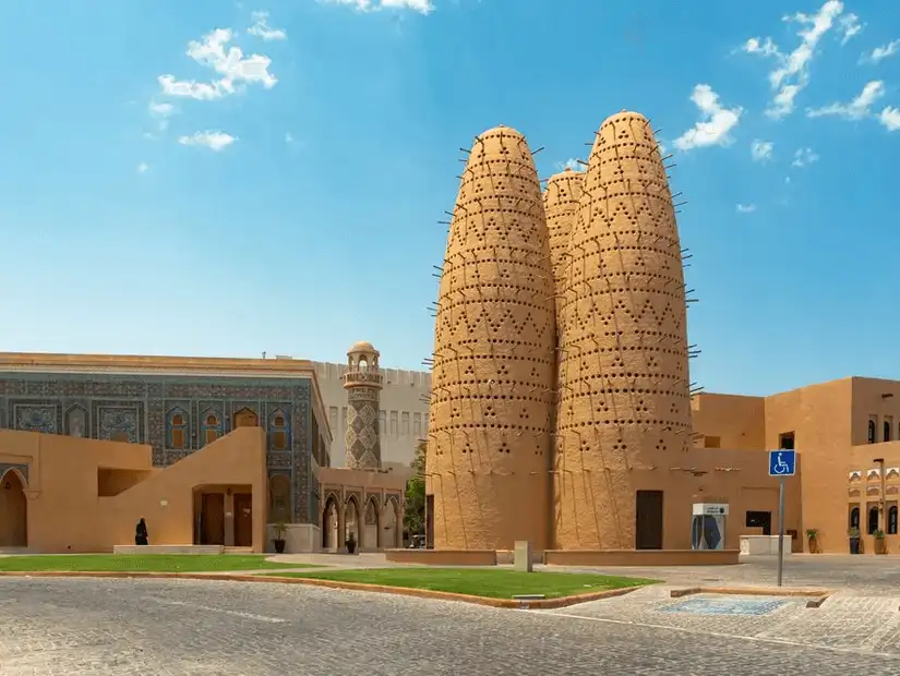 A hub for arts, culture, and heritage with traditional architecture.