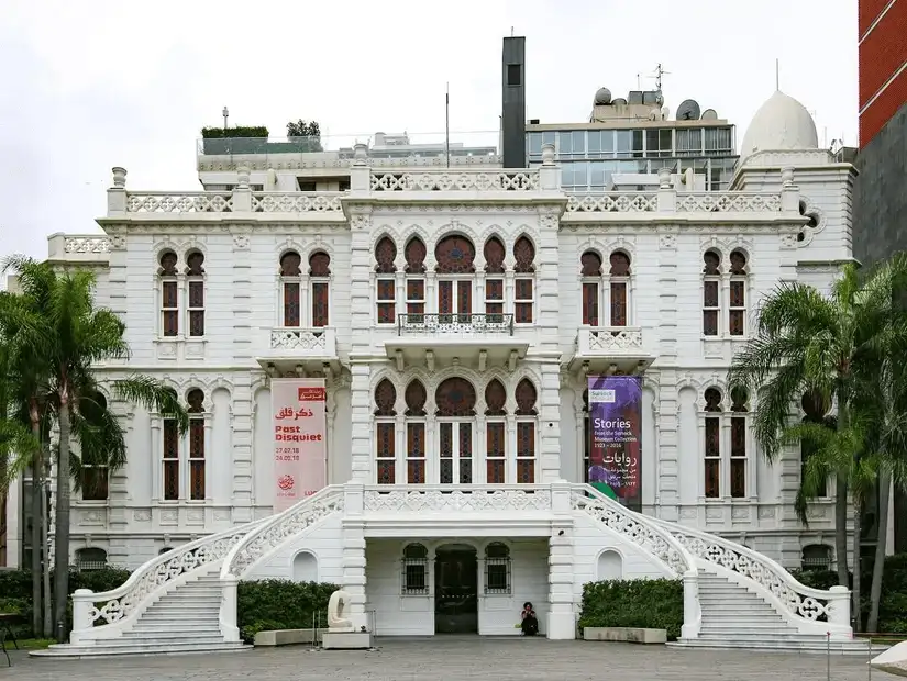 The elegant Nicolas Sursock Museum, a cultural institution housed in a stunning historic mansion in Beirut.