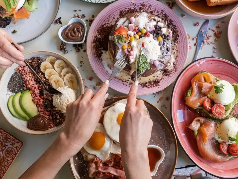 An exquisite breakfast spread at The Ritz-Carlton.