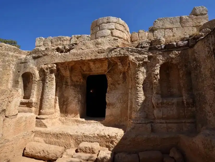 A historical site believed to be the Cave of the Seven Sleepers, known for its religious significance.