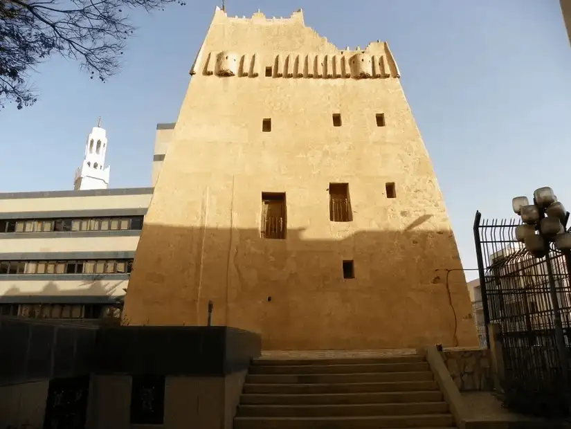 Standing tall against the modern backdrop, this historical fortress offers a glimpse into the past.