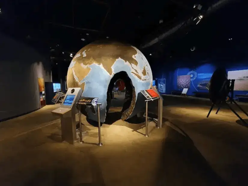 Interactive exhibits at the Sultan Bin Abdulaziz Science and Technology Center.