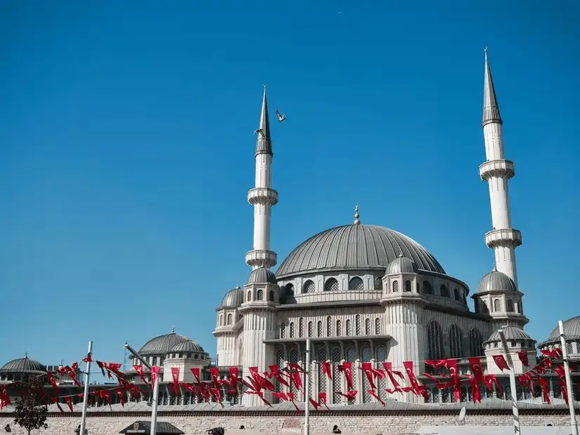 The Taksim Mosque, a recent architectural addition to Istanbul's skyline.