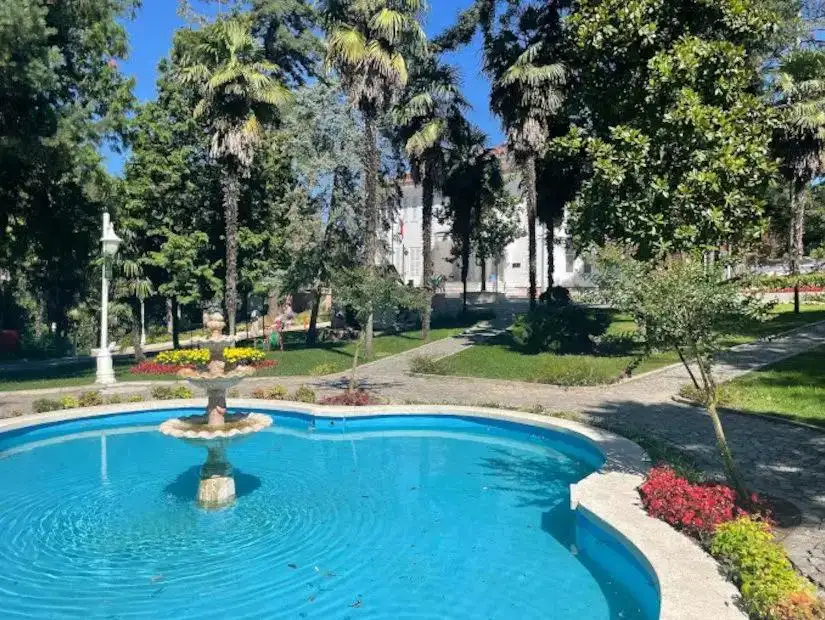 A historical mansion, the Ataturk Mansion, located in Yalova surrounded by gardens.